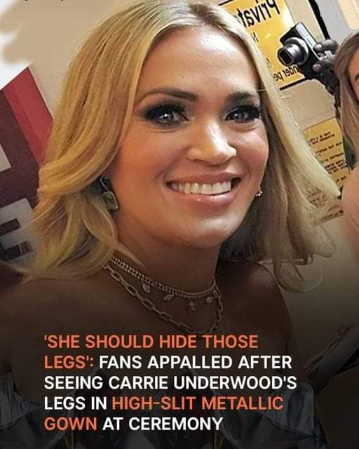 She Has Better Taste than THAT!’: Fans React to Carrie Underwood Showing Legs in High-Slit Metallic Dress