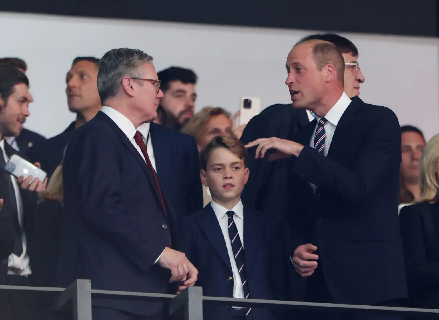 William and George see England heartbreak at Euro 2024 final
