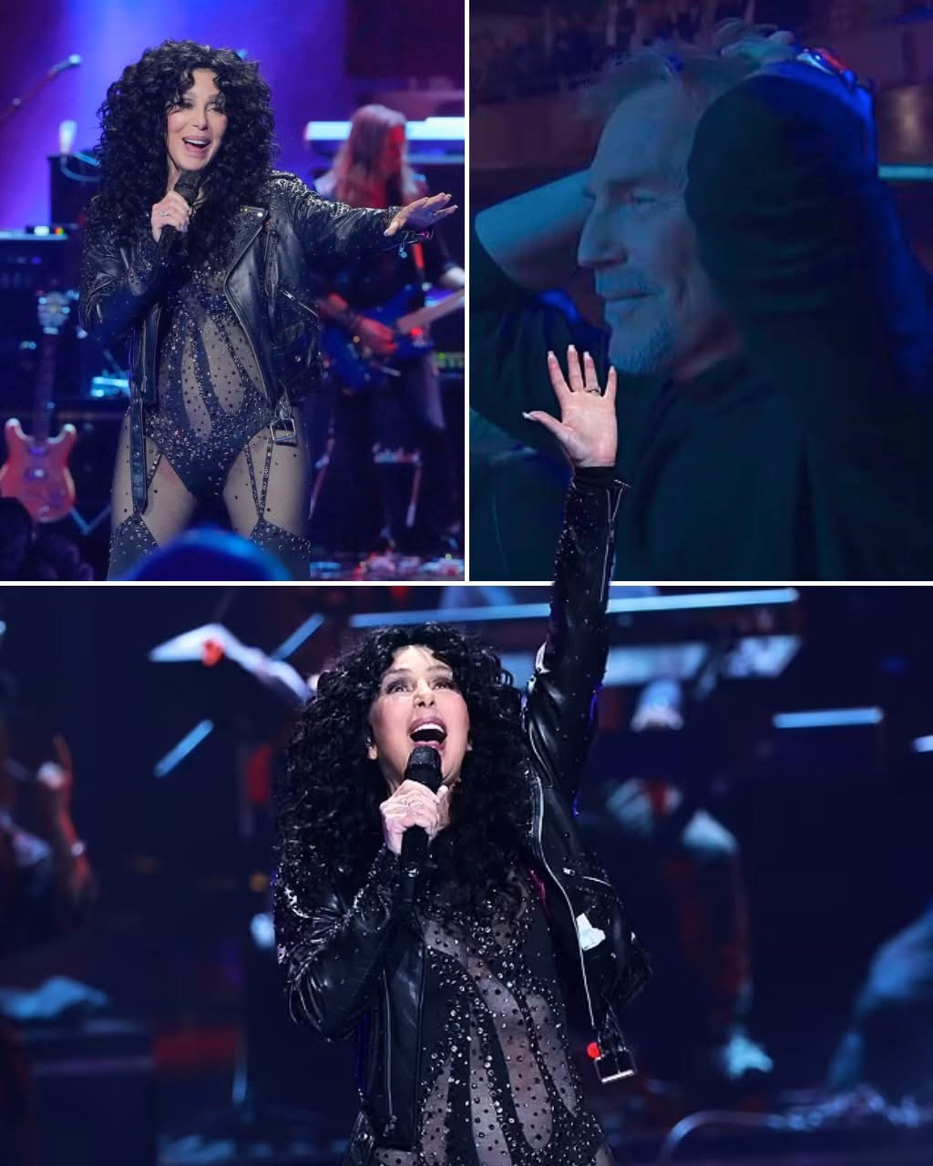 Kevin Costner reacts to Cher performance at SNL50